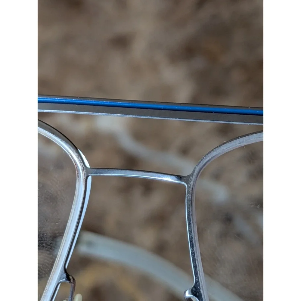 MYKITA Adriano Aviator Silver Mens Rectangle Full Rim Eyeglasses 52-14-150